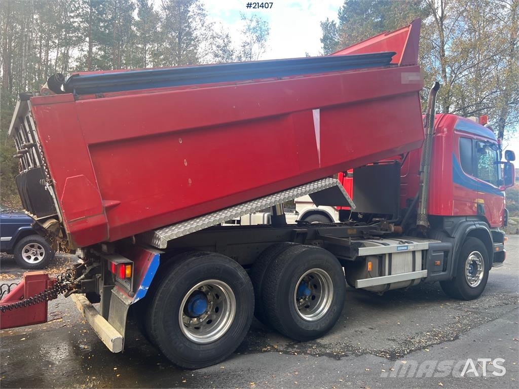 Scania P124G 6x2 Tippbil Lastbiler med tip