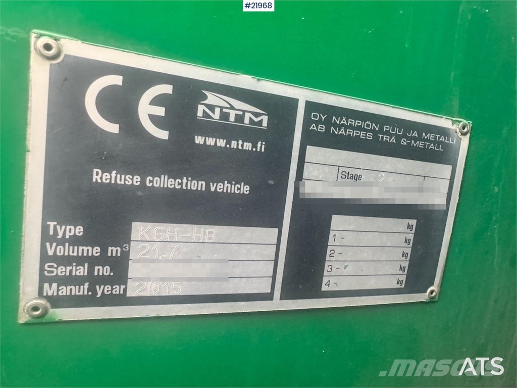 Scania P340 LPG 6x2 Waste Collection Truck with Crane Camiones de basura