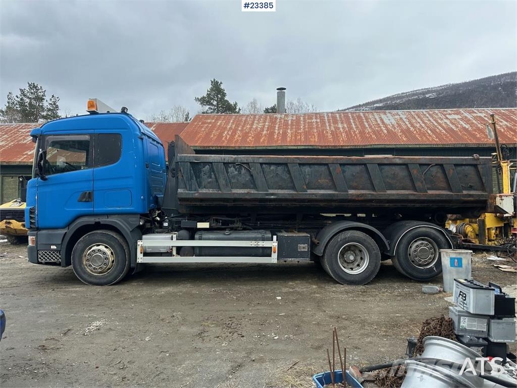 Scania R124/400 hook truck w/ 26T hook and box. WATCH VID Vinçli kamyonlar