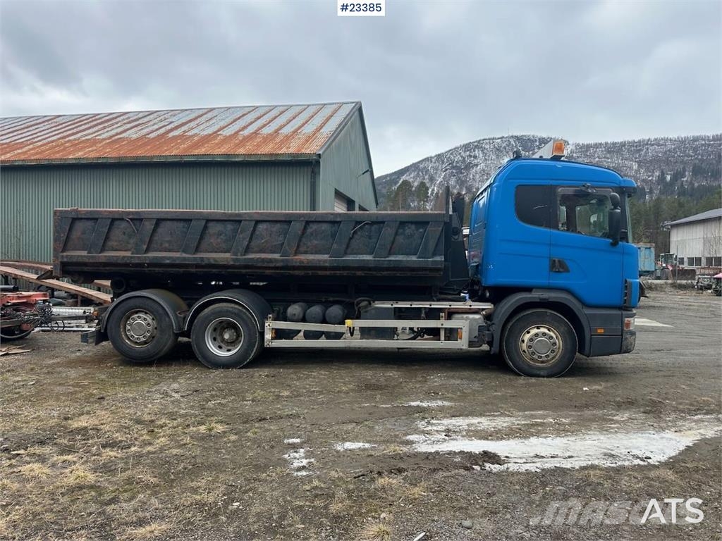 Scania R124/400 hook truck w/ 26T hook and box. WATCH VID Vinçli kamyonlar