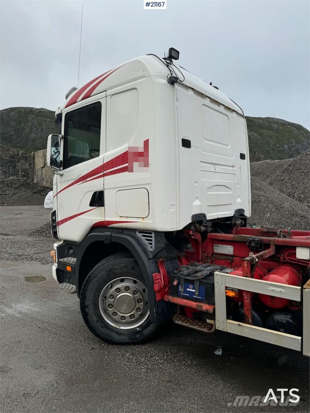 Scania R164 6x4 Hook truck. Camiones elevadores de gancho