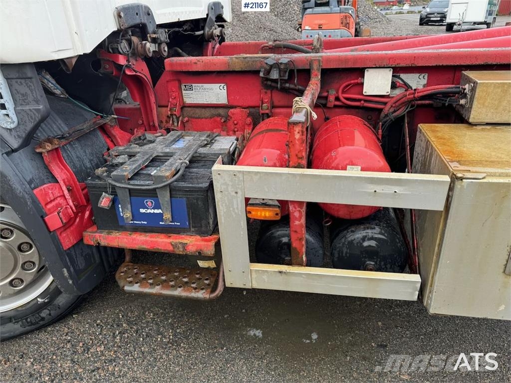 Scania R164 6x4 Hook truck. Camiones elevadores de gancho