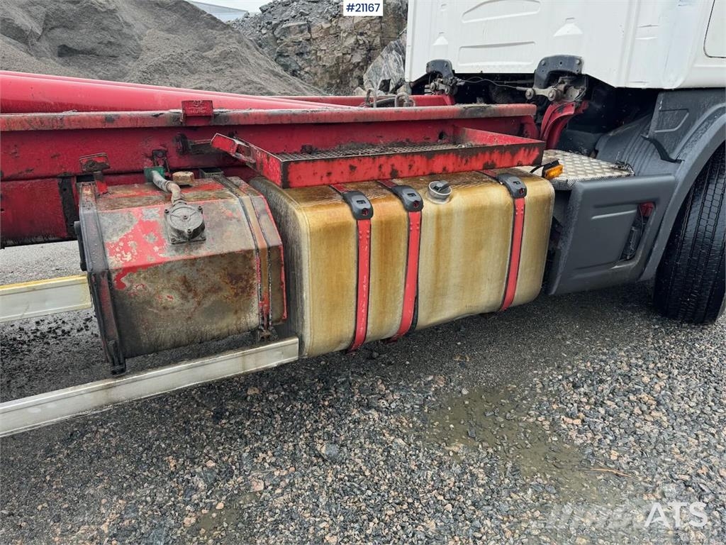 Scania R164 6x4 Hook truck. Camiones elevadores de gancho