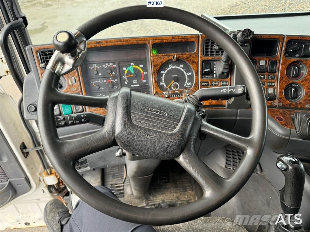 Scania R164 6x4 Hook truck. Camiones elevadores de gancho