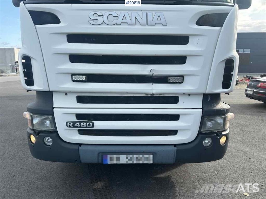 Scania R480 3 axle container truck with/ lift. Грузовики-Контейнеровозы