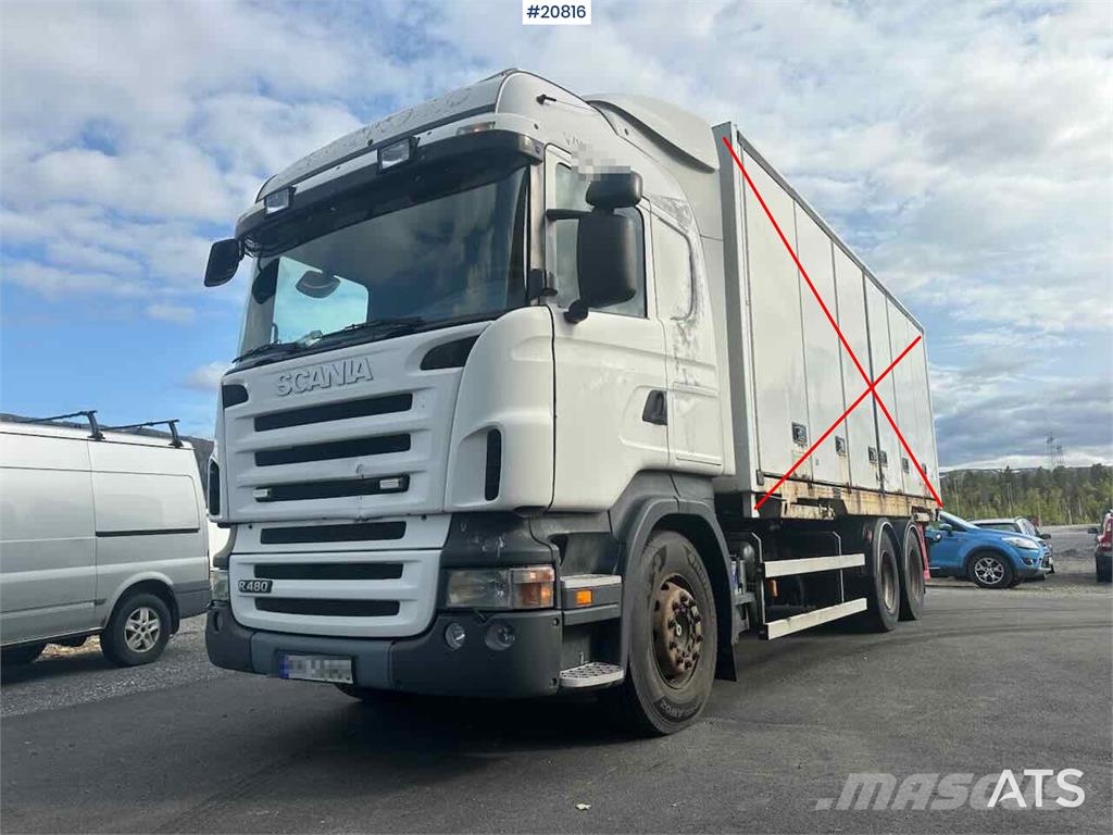 Scania R480 3 axle container truck with/ lift. Грузовики-Контейнеровозы