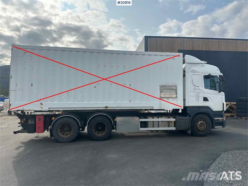 Scania R480 3 axle container truck with/ lift. Грузовики-Контейнеровозы