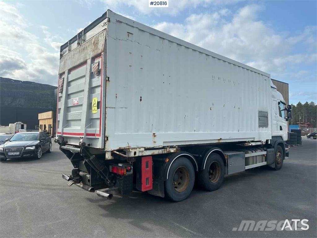 Scania R480 3 axle container truck with/ lift. Грузовики-Контейнеровозы