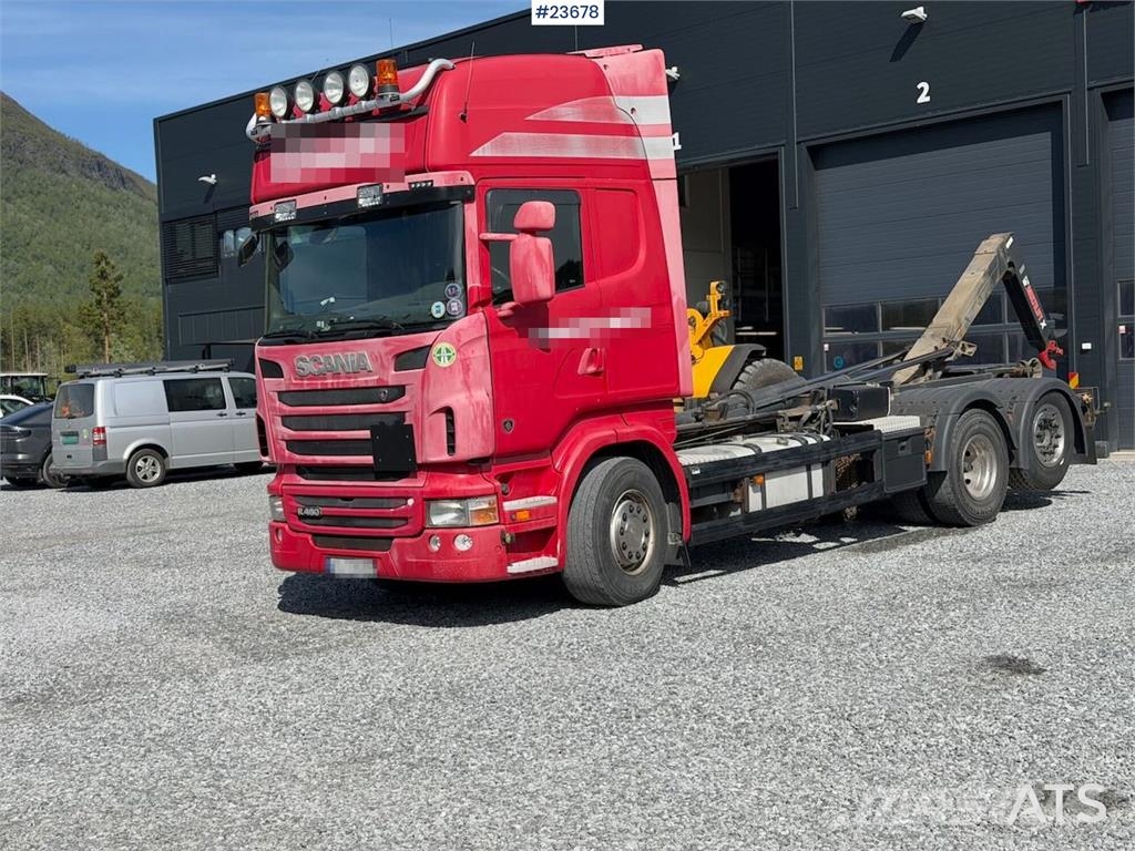 Scania R480 6x2 hook truck w/ crane hydraulics and replac Camiones elevadores de gancho