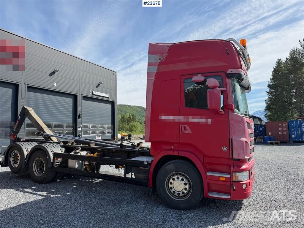 Scania R480 6x2 hook truck w/ crane hydraulics and replac Camiones elevadores de gancho