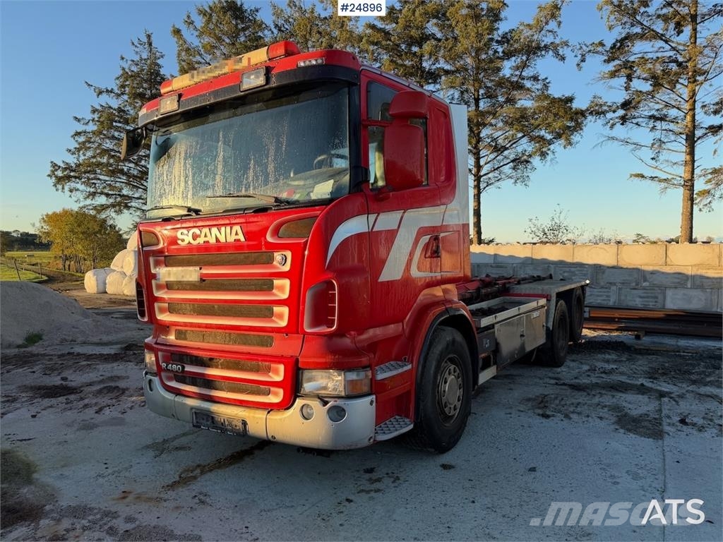 Scania R480 6x2 Hooklift Truck – SEE VIDEO! Camion con gancio di sollevamento