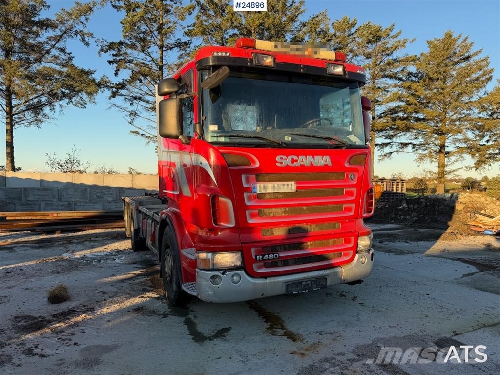 Scania R480 6x2 Hooklift Truck – SEE VIDEO! Camion con gancio di sollevamento