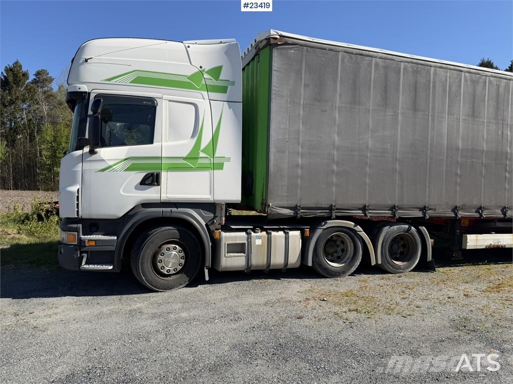 Scania R480 6x2 truck with a 3-axle Krone Profi Liner Nor, 2009