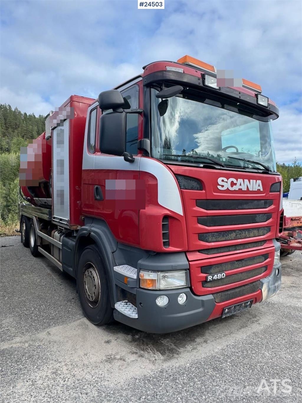 Scania R480 6x2 Vacuum Truck – Engine Failure Sewage disposal Trucks