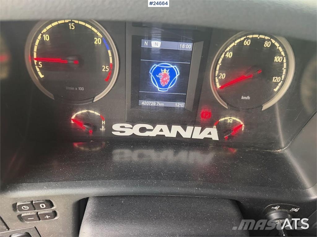 Scania R480 6x4 tipper equipped for snowplowing. WATCH VI شاحنات قلابة