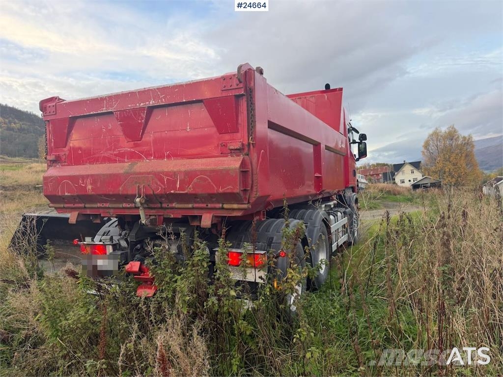 Scania R480 6x4 tipper equipped for snowplowing. WATCH VI شاحنات قلابة