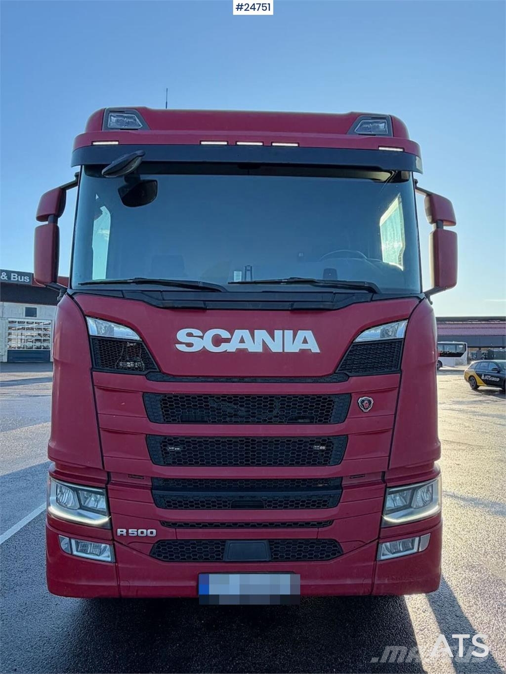 Scania R500 6x2 Box truck - Hiab 13 t/m crane Caminhões baú