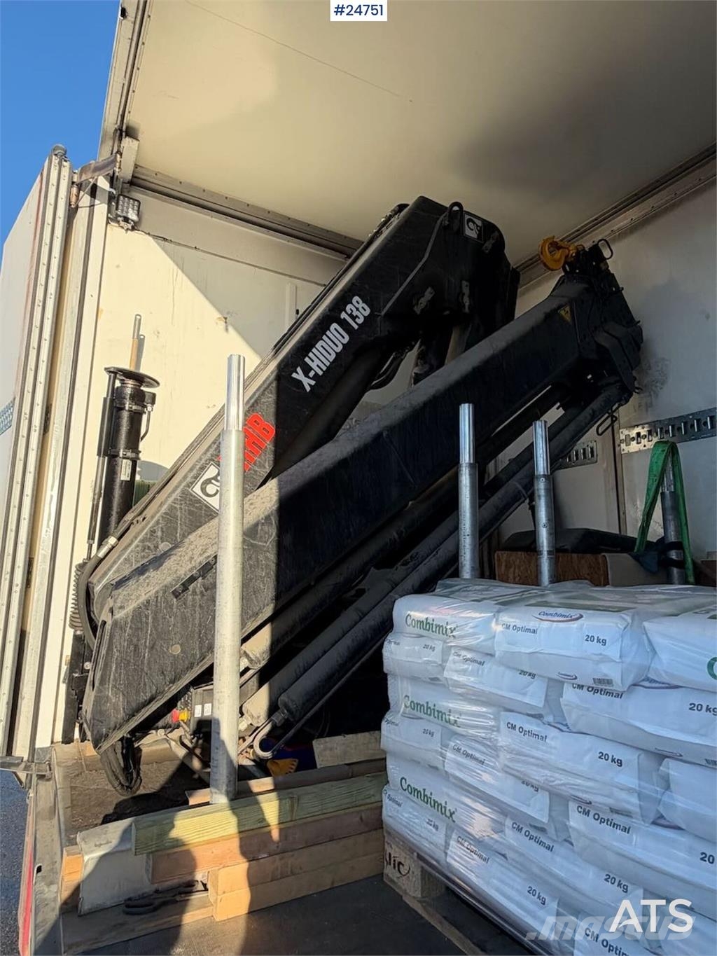 Scania R500 6x2 Box truck - Hiab 13 t/m crane Caminhões baú