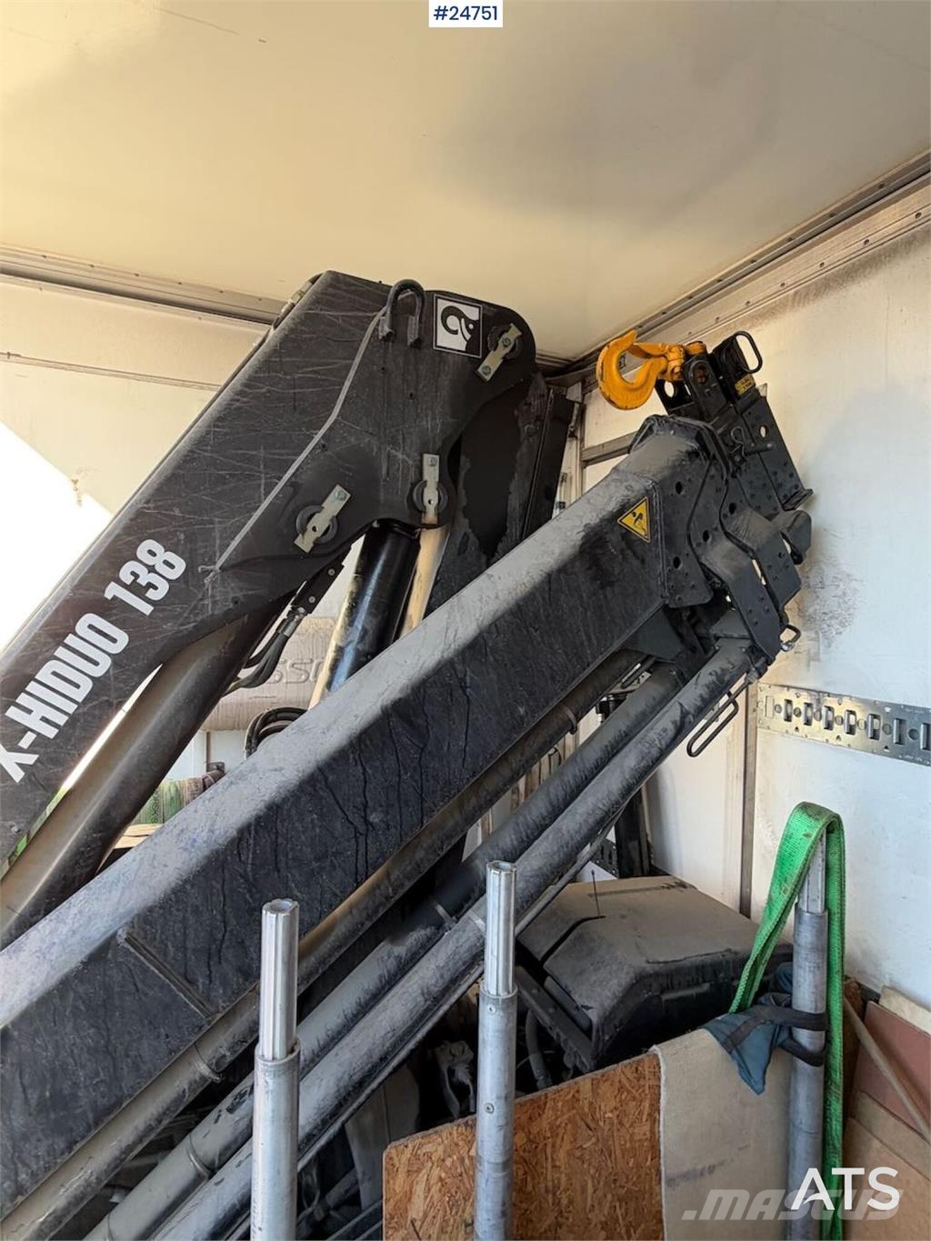 Scania R500 6x2 Box truck - Hiab 13 t/m crane Caminhões baú