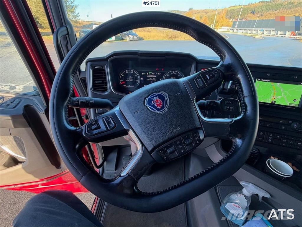 Scania R500 6x2 Box truck - Hiab 13 t/m crane Caminhões baú