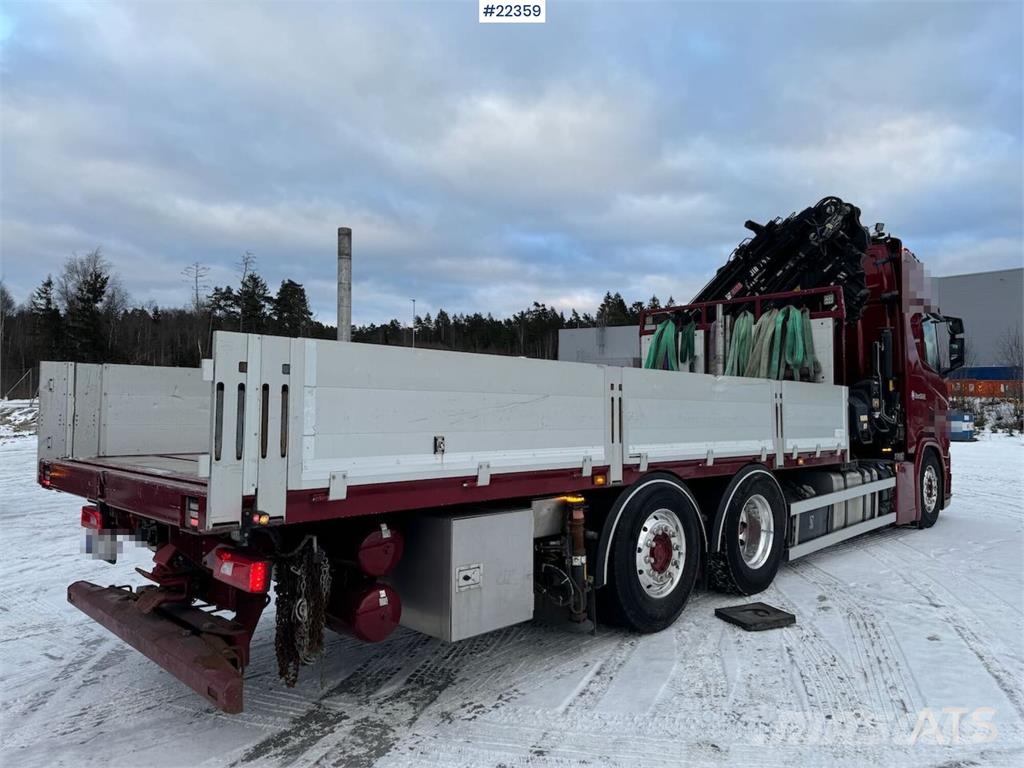 Scania R500 6x2 crane truck w/ 47 t/m Hiab crane with jib Camiones grúa