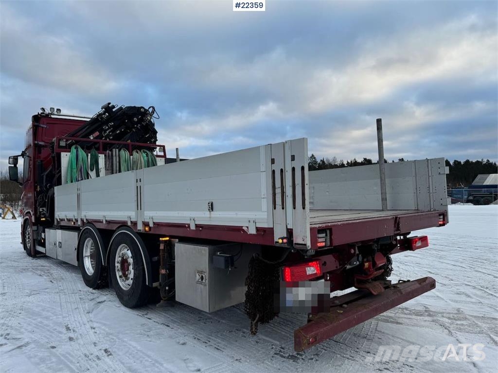 Scania R500 6x2 crane truck w/ 47 t/m Hiab crane with jib Camiones grúa