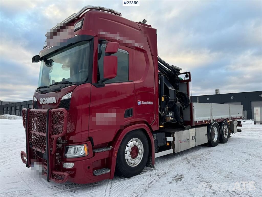 Scania R500 6x2 crane truck w/ 47 t/m Hiab crane with jib Camiones grúa
