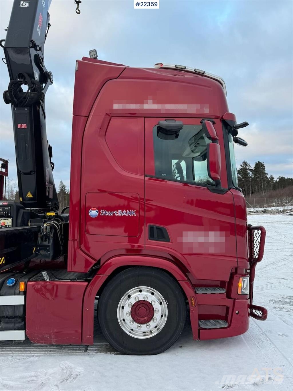 Scania R500 6x2 crane truck w/ 47 t/m Hiab crane with jib Camiones grúa