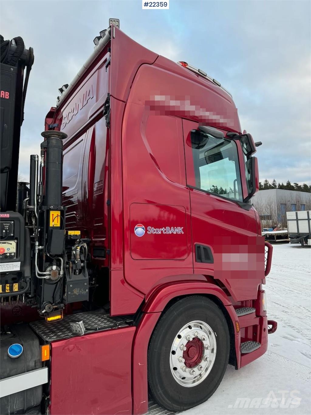 Scania R500 6x2 crane truck w/ 47 t/m Hiab crane with jib Camiones grúa