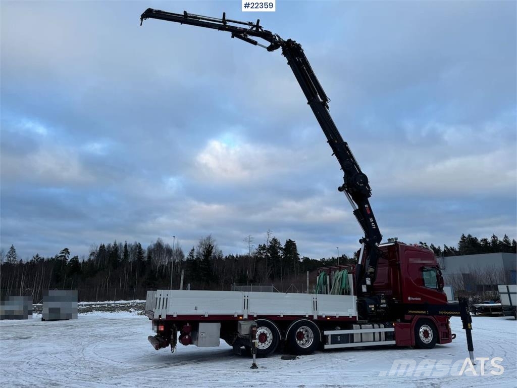 Scania R500 6x2 crane truck w/ 47 t/m Hiab crane with jib Camiones grúa