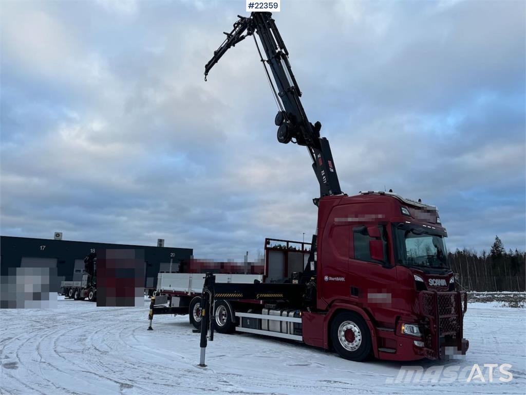 Scania R500 6x2 crane truck w/ 47 t/m Hiab crane with jib Camiones grúa