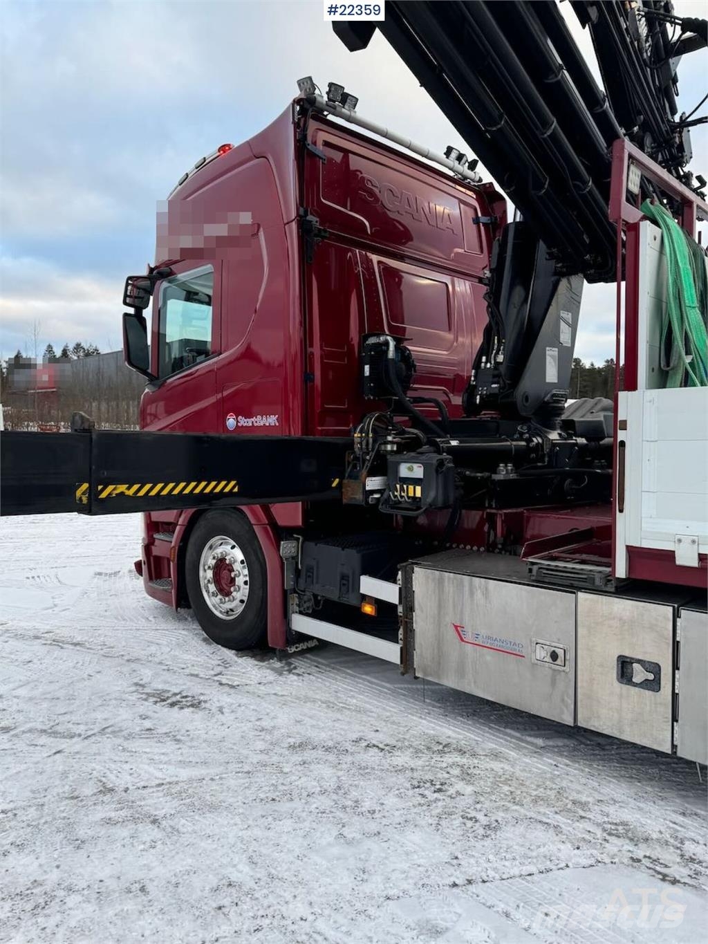 Scania R500 6x2 crane truck w/ 47 t/m Hiab crane with jib Camiones grúa
