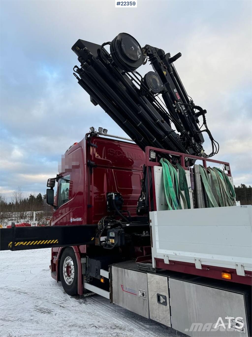 Scania R500 6x2 crane truck w/ 47 t/m Hiab crane with jib Camiones grúa