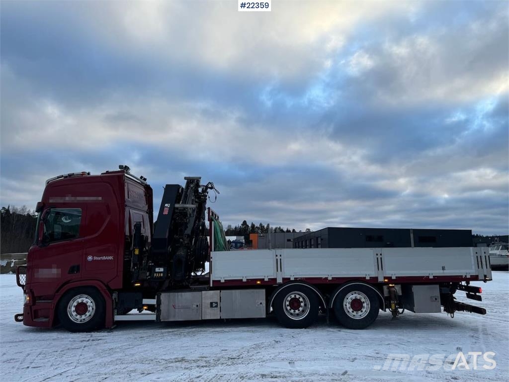 Scania R500 6x2 crane truck w/ 47 t/m Hiab crane with jib Camiones grúa
