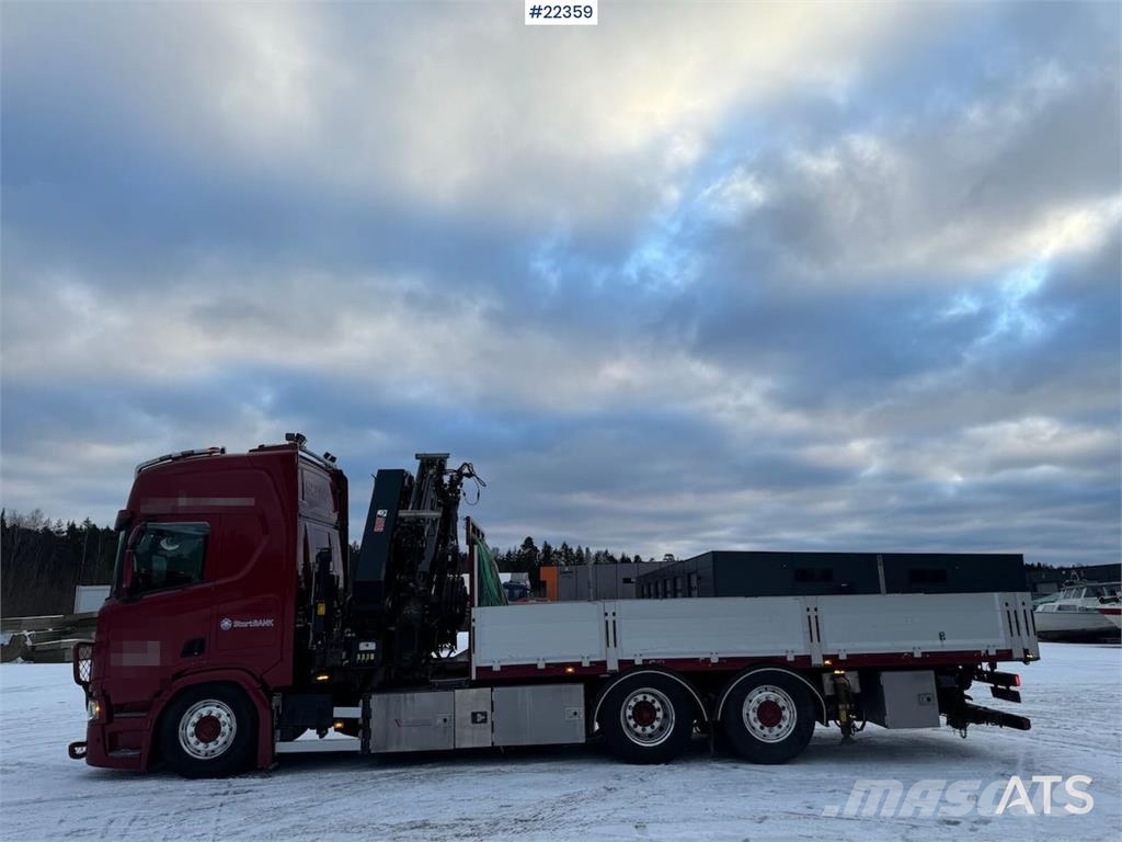 Scania R500 6x2 crane truck w/ 47 t/m Hiab crane with jib Camiones grúa