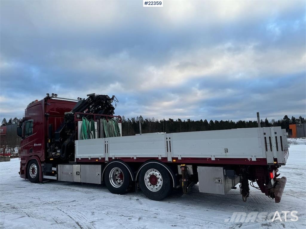 Scania R500 6x2 crane truck w/ 47 t/m Hiab crane with jib Camiones grúa