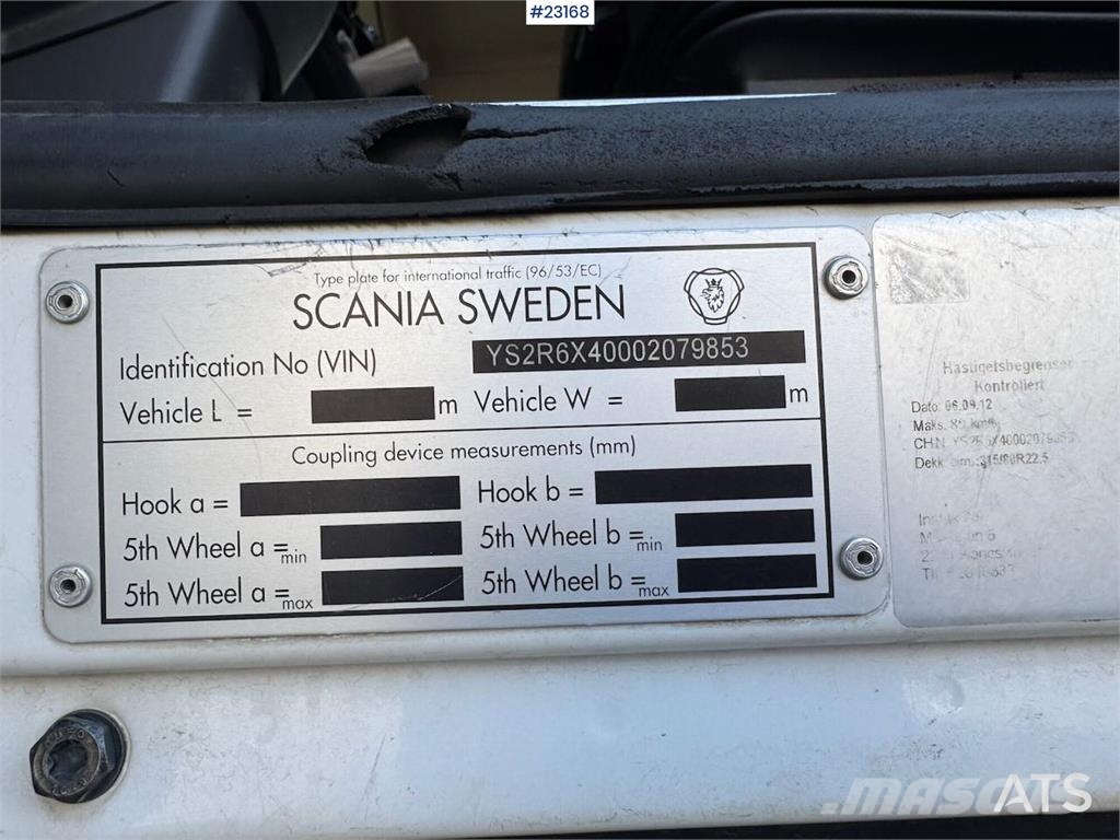 Scania R500 6x4 Tipper Truck Tipper trucks