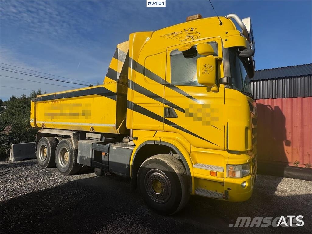 Scania R500 6x4 Tipper Truck Savivarčių priekabų vilkikai
