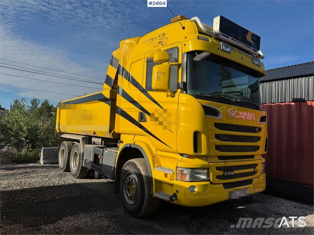 Scania R500 6x4 Tipper Truck Savivarčių priekabų vilkikai