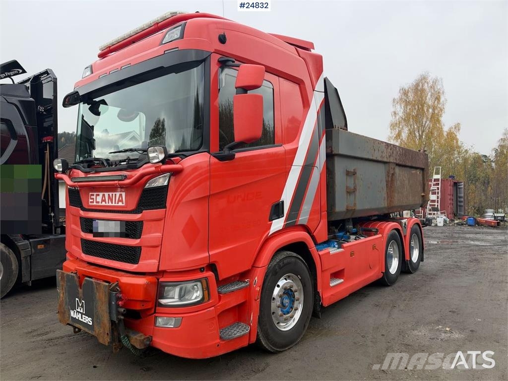 Scania R500 6x4 Tipper truck with snow plough equipment Kiperi kamioni