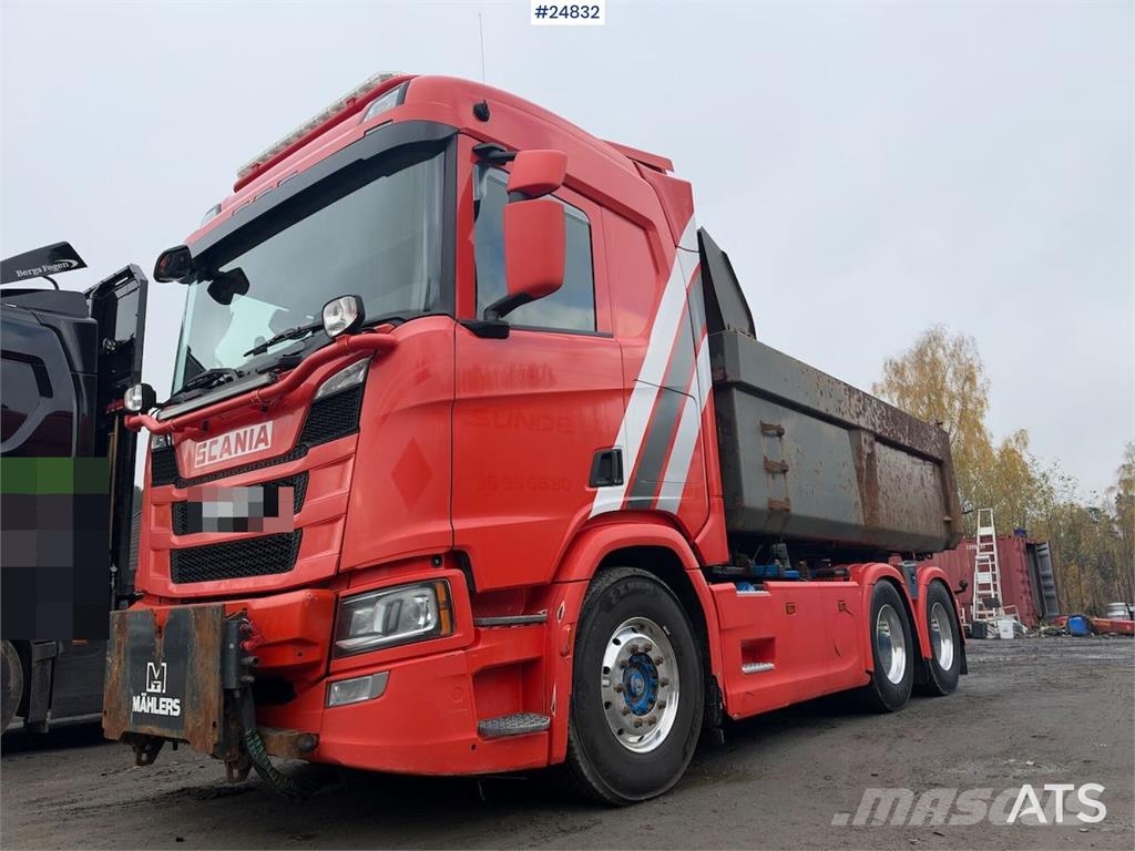 Scania R500 6x4 Tipper truck with snow plough equipment Kiperi kamioni
