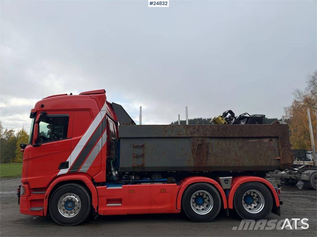 Scania R500 6x4 Tipper truck with snow plough equipment Kiperi kamioni