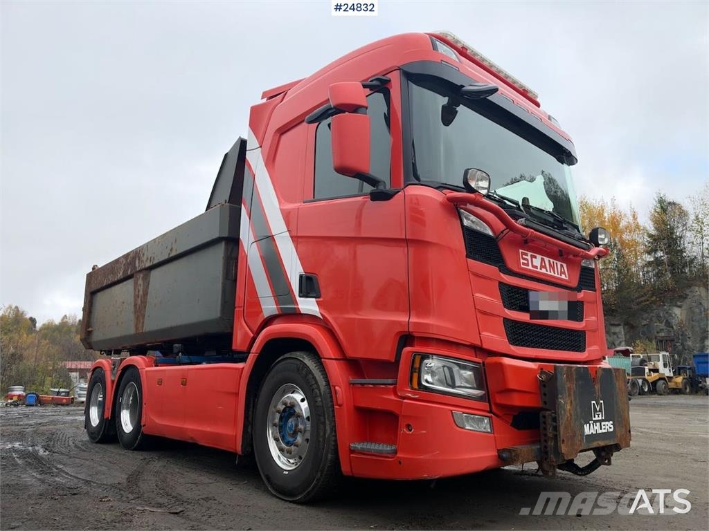 Scania R500 6x4 Tipper truck with snow plough equipment Kiperi kamioni