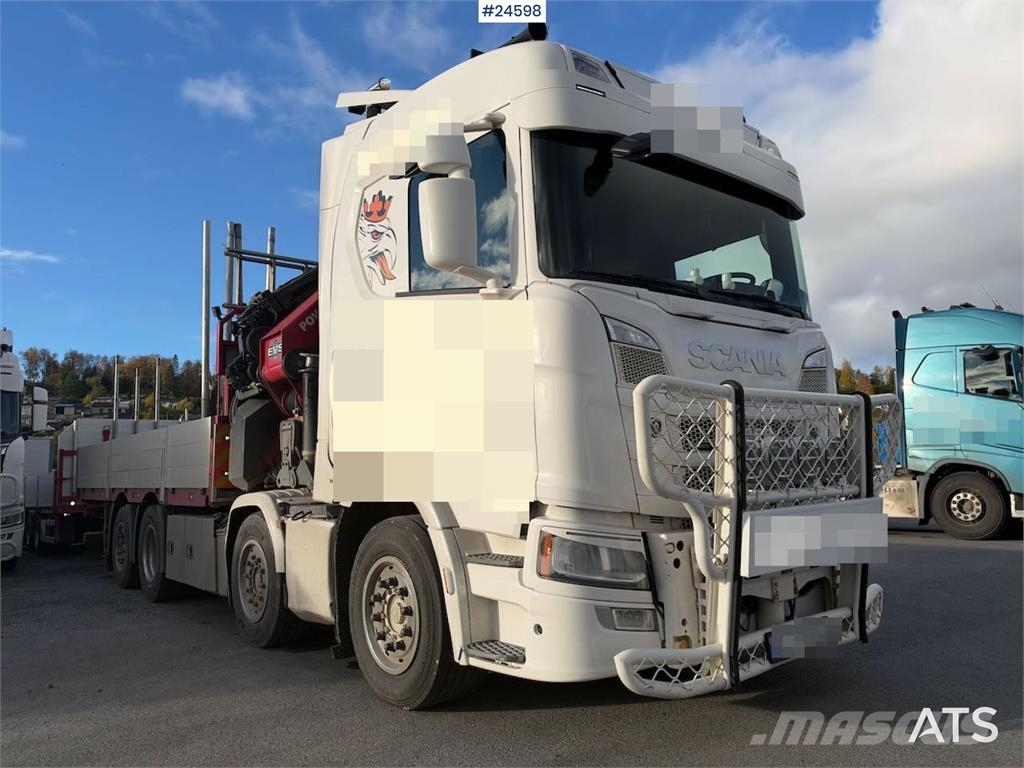 Scania R500 8x2 Crane truck – HMF 7020 with jib and winch Autojeřáby, hydraulické ruky