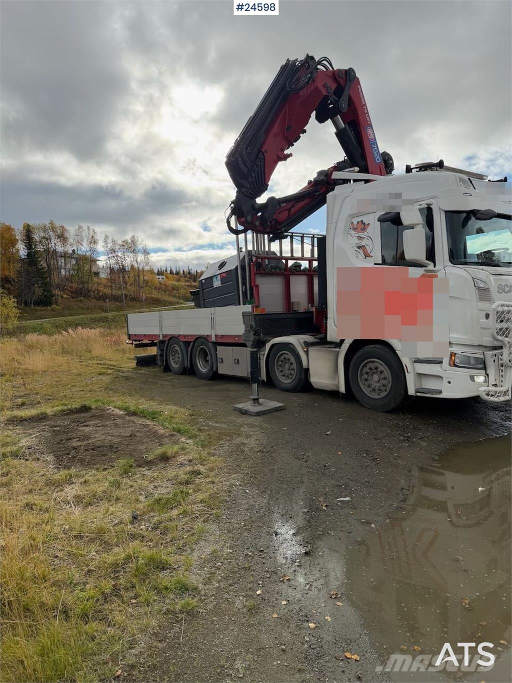 Scania R500 8x2 Crane truck – HMF 7020 with jib and winch Kamioni sa kranom