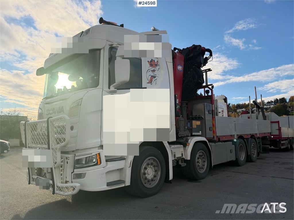 Scania R500 8x2 Crane truck – HMF 7020 with jib and winch Autojeřáby, hydraulické ruky