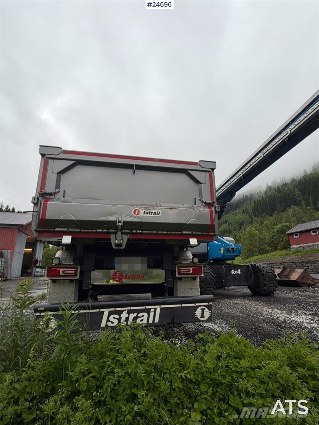 Scania R500 8x4 tipper truck with 2-axle Istrail tipping  Tippbil
