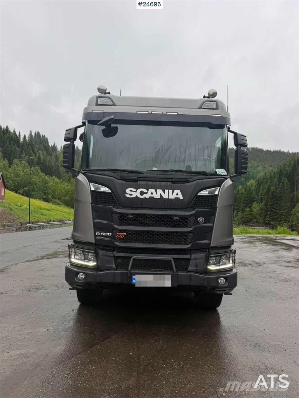 Scania R500 8x4 tipper truck with 2-axle Istrail tipping  Tippbil