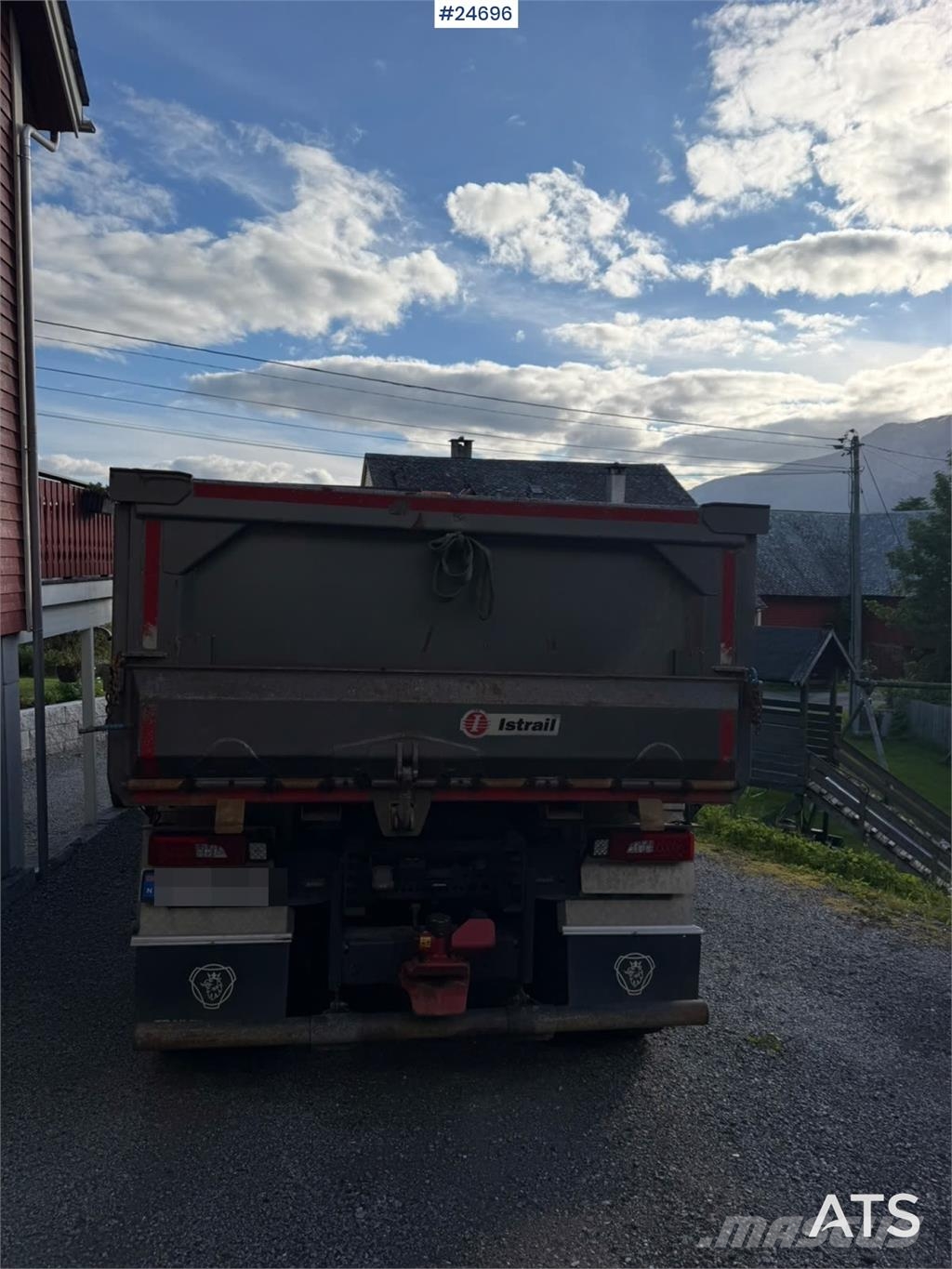 Scania R500 8x4 tipper truck with 2-axle Istrail tipping  Tippbil