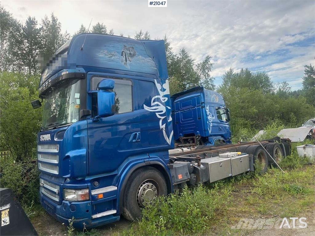 Scania R500 container truck w/ lift and replaced engine. , 2005 ...
